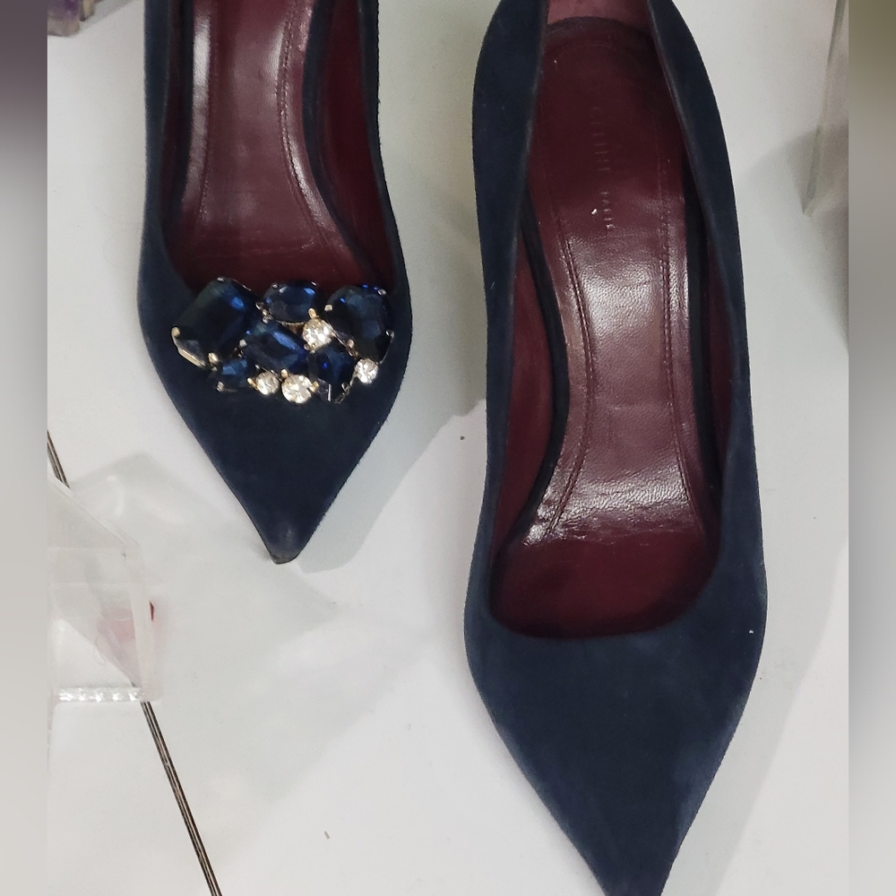BLUE CRYSYAL SHOE CLIPS. CAN DRESS UP JUST ABOUT ANY SHOE!! - Picture 2 of 6